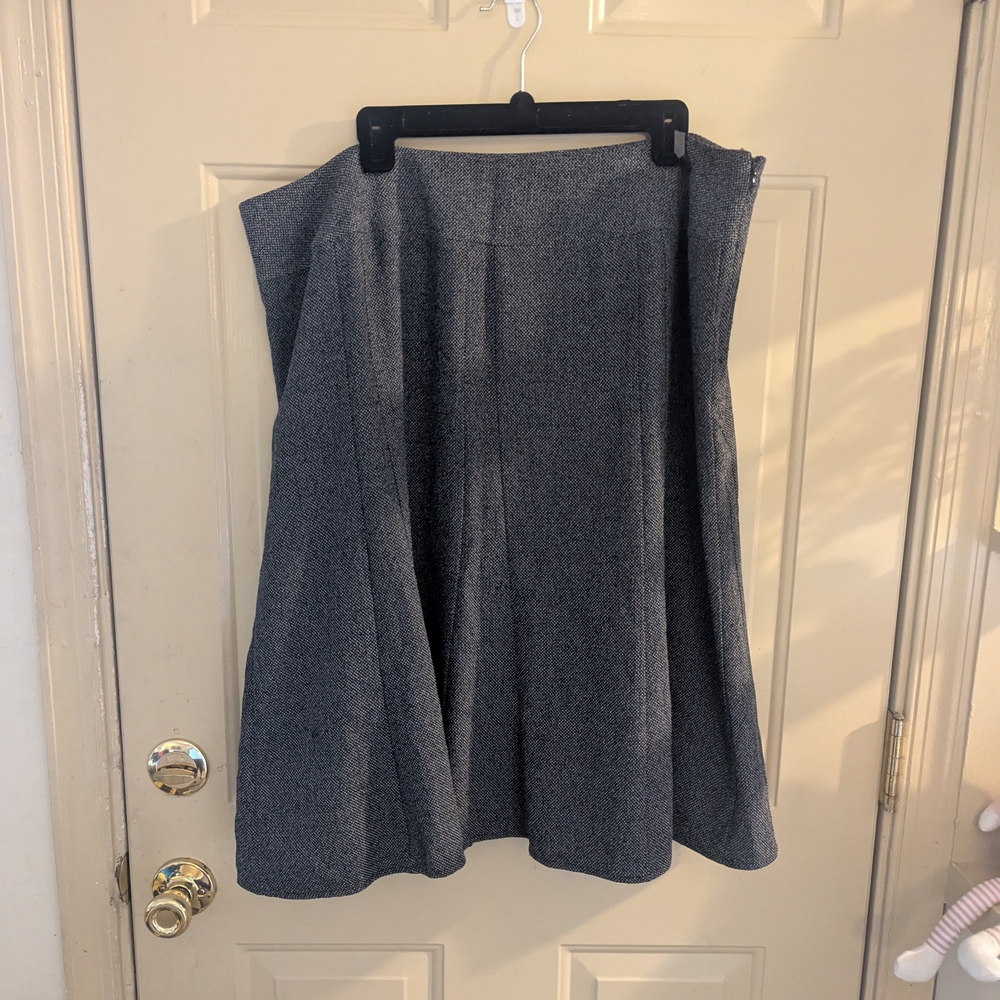 dressbarn Charcoal A-Line Skirt